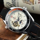 18_Automatic Mechanical Watch 3-Pin Flywheel Seahorse Automatic Mechanical Watch Steel Band