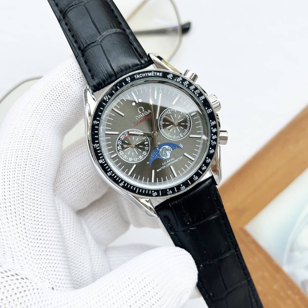 11_Quartz Watch Speedmaster 5-Pin Star Full Function Quartz Chronograph Running Seconds Watch Zo03