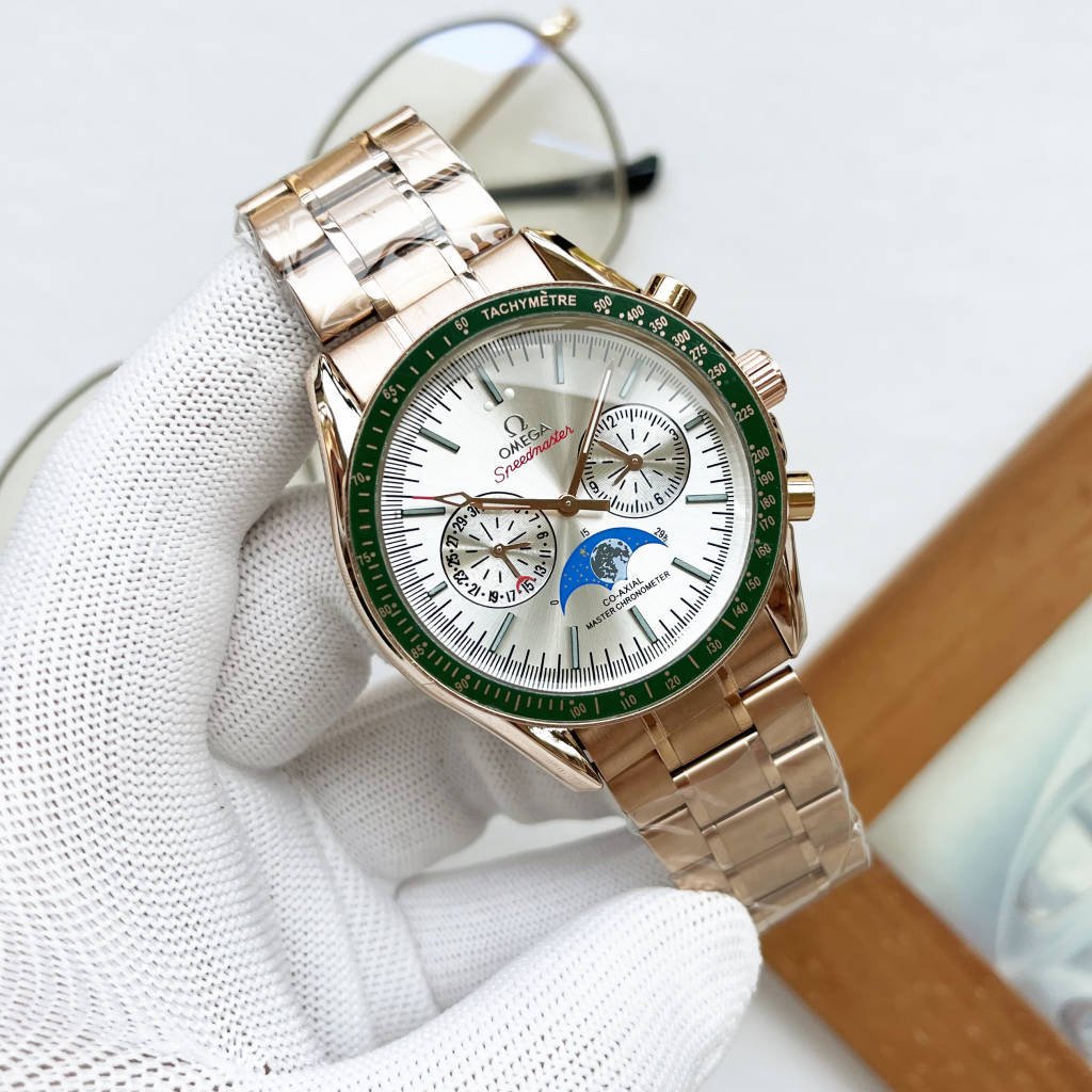 6_Quartz Watch Speedmaster 5-Pin Star Full Function Quartz Chronograph Running Seconds Watch Zo03