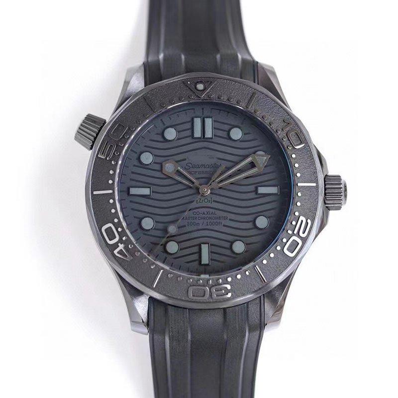 All Black Ceramic_Automatic Mechanical Watch Hippocampus 300 Watch Automatic Men's Mechanical Watch 