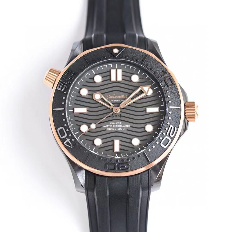 Black Ceramic_Automatic Mechanical Watch Hippocampus 300 Watch Automatic Men's Mechanical Watch Cera