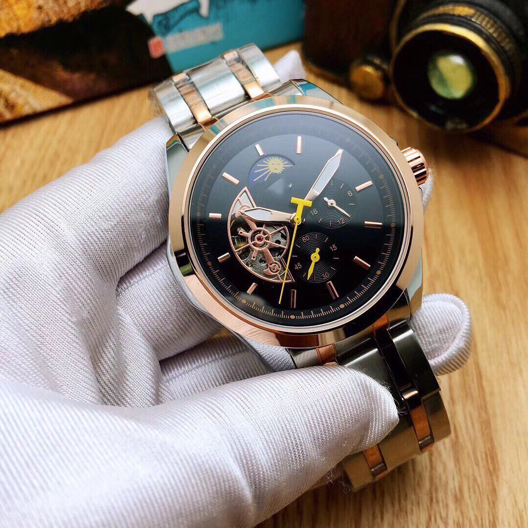 7_Mechanical Watch Products Men's Automatic Mechanical Penetrating Mechanical Saying Watch