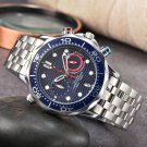 1_Quartz Watch Bond Steel Belt Belt Solid Steel Belt Full Function Chronograph Men's Quartz Watch