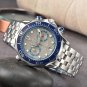 2_Quartz Watch Bond Steel Belt Belt Solid Steel Belt Full Function Chronograph Men's Quartz Watch