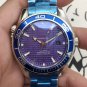 Blue Check_Automatic Mechanical Watch Hippocampus Three-Needle Digital Automatic Mechanical Watch Me