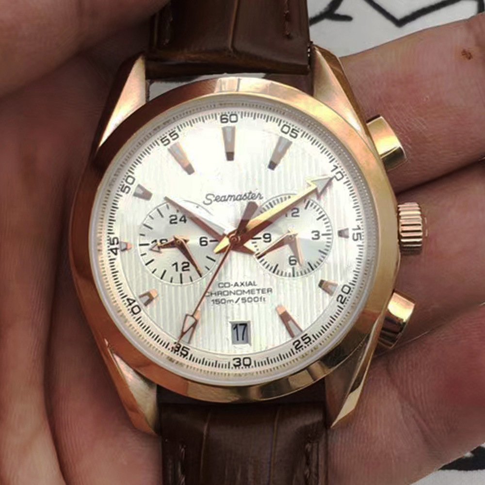 Five-Needle Rose Skin_Automatic Mechanical Watch Hippocampus Five-Pin Rose Skin Automatic Mechanical