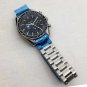 Blue Three-Bead Steel_Mechanical Watch Speedmaster Five-Pin Blue Three-Bead Steel Automatic Mechanic