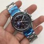Blue Three-Bead Steel_Mechanical Watch Speedmaster Five-Pin Blue Three-Bead Steel Automatic Mechanic