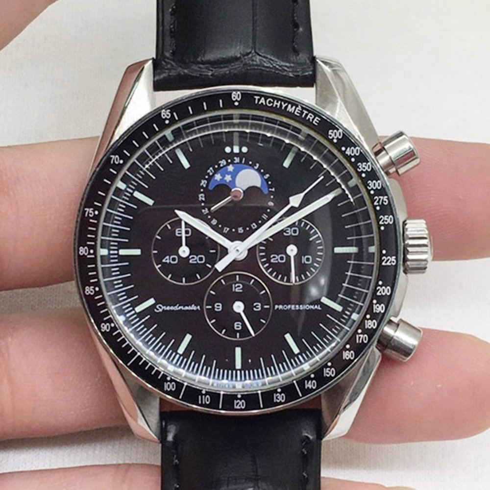 Black Face Without Calendar_Mechanical Watch Super Master No Calendar Black Surface Automatic Machin
