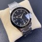 Black_Mechanical Watch Ghost Black Surface Steel Belt Transparent Bottom Automatic Mechanical Watch 