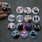 Pin button badges musical band PET SHOP BOYS. set of 15 pieces.