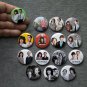 Pin button badges rock band SPARKS.  set of 15 pieces.