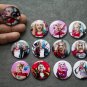 Pin button badges HARLEY QUINN . a set of 12 pieces.