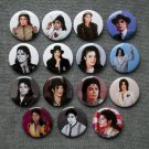 Pin button badges MICHAEL JACKSON . set of 15 pieces