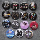 Pin button badges rock band PINK FLOYD. set of 15 pieces.