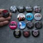 Pin button badges rock band SCORPIONS. set of 15 pieces.