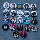 Pin button badges rock band QUEEN. a set of 22 pieces.