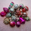 Vintage New Year Christmas Decorations set of 16 Christmas Tree toys of the USSR.