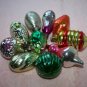 Vintage New Year Christmas Decorations set of 10 Christmas Tree toys of the USSR
