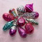 Vintage Christmas decorations set of 11 Christmas tree toys of the USSR