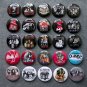Refrigerator magnet rock band LED ZEPPELIN set of 25 pieces.