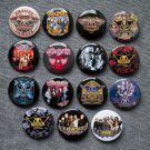 Refrigerator magnets musical rock band AEROSMITH.  set of 15 pieces