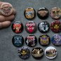 Refrigerator magnets musical rock band AEROSMITH.  set of 15 pieces