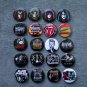 Refrigerator magnets rock bands. set of 20 pieces