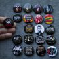 Refrigerator magnets rock bands. set of 20 pieces
