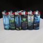 Lighters BIC J3 .SCI-FI LAND special edition. set of 6 lighters.