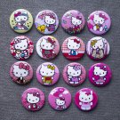 Pin button badges HELLO KITTY. set of 15 pieces