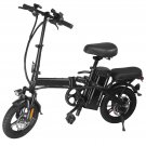 Folding Electric Bike Bicycle 400W Brushless Motor with 48v 15Ah Lithium Ion Battery Fat Tire 14"
