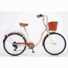 HIRUNS 24 And 26 Inch 7-Speed Lightweight Commuting Office Workers Student Bicycles Comfort Bicycles