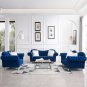 3-Piece Sofa Set Pv Leather Including Three-Seater Sofa, Two-Seater Sofa with Armrests ,