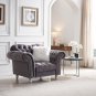 3-Piece Sofa Set Pv Leather Including Three-Seater Sofa, Two-Seater Sofa with Armrests ,