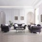 3-Piece Sofa Set Pv Leather Including Three-Seater Sofa, Two-Seater Sofa with Armrests ,