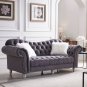 3-Piece Sofa Set Pv Leather Including Three-Seater Sofa, Two-Seater Sofa with Armrests ,