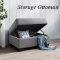 3 Piece Sectional Sofa Microfiber With Reversible Chaise Lounge Storage Ottoman And Cup Holders 5