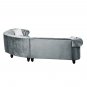 Sectional sofa living room sofa light blue velvet sofa with 2 pillows modern fashion living room