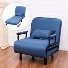 Giantex Convertible Sofa Bed Modern Folding Arm Chair Sleeper Leisure Recliner Living Room