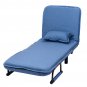 Giantex Convertible Sofa Bed Modern Folding Arm Chair Sleeper Leisure Recliner Living Room