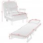 Giantex Convertible Sofa Bed Modern Folding Arm Chair Sleeper Leisure Recliner Living Room