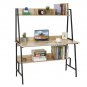 Large Wooden Desktop Computer Desk Office Desk Multi-Layer Computer Laptop Desk Workstation