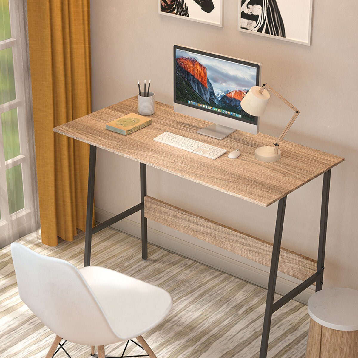 Office Computer Desktop Desk Home Simple and Practical Desk Solid Study Desk Dormitory Student Desk