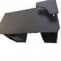 Integrated Melamine Board Computer Desk with Drawers Black