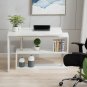 White Corner Computer Desk Rotating L Shape