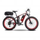 Cyrusher XF800 Electric Bicycle 750W 48V Bafang Motor Full Suspension Frame 7 Speeds, Fat Tire eBike
