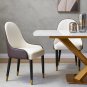 Sintered stone dinning table with 6 pcs Chairs ,Carrara white color , Modern Dinning table
