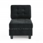 U shape Modular Sectional Sofa, DIY Combination, includes Seven Single Chair