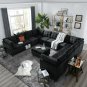 U shape Modular Sectional Sofa, DIY Combination, includes Seven Single Chair